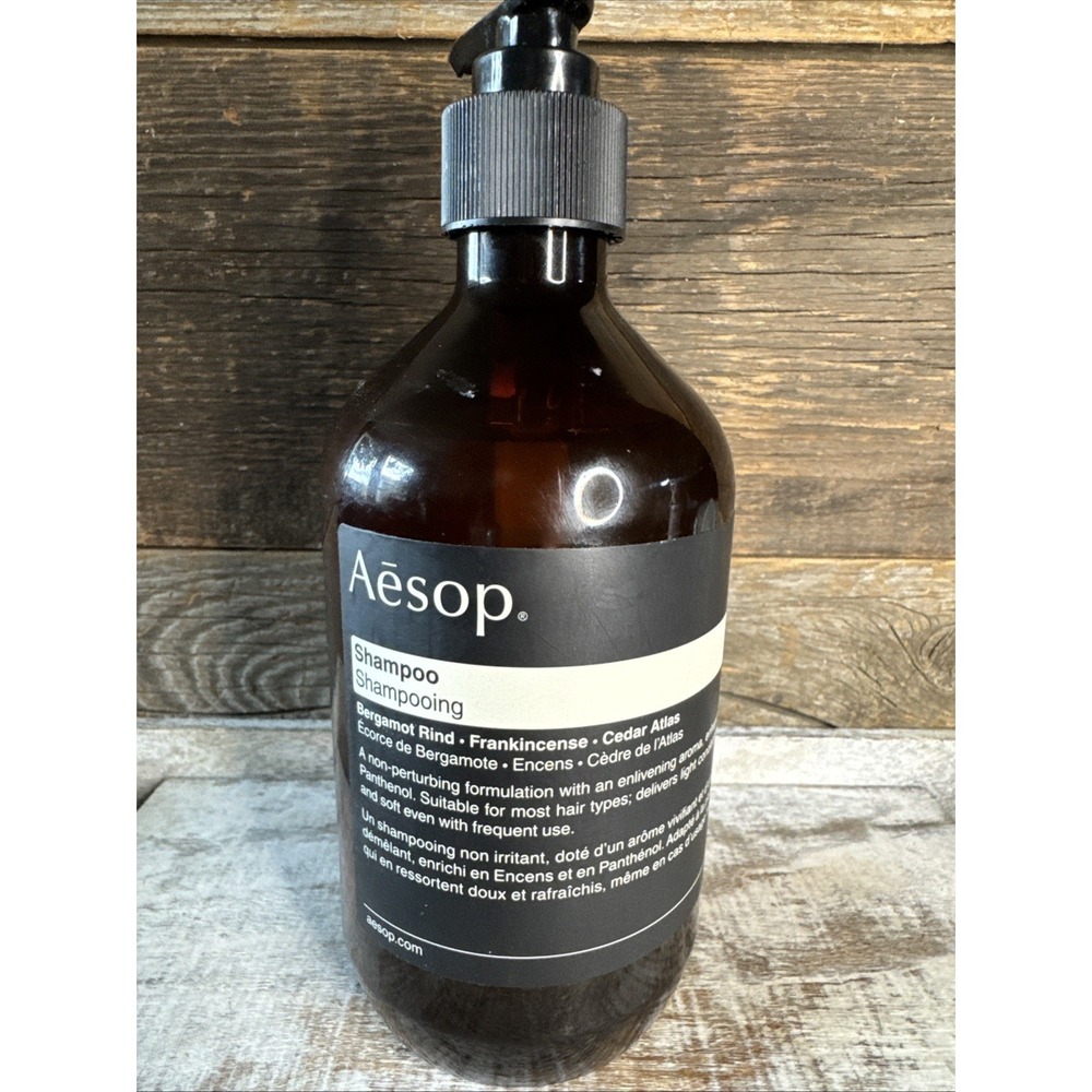 Aesop Shampoo 16.9oz Bergamot Rind, Frankincense, Cedar Atlas | MSRP = $54